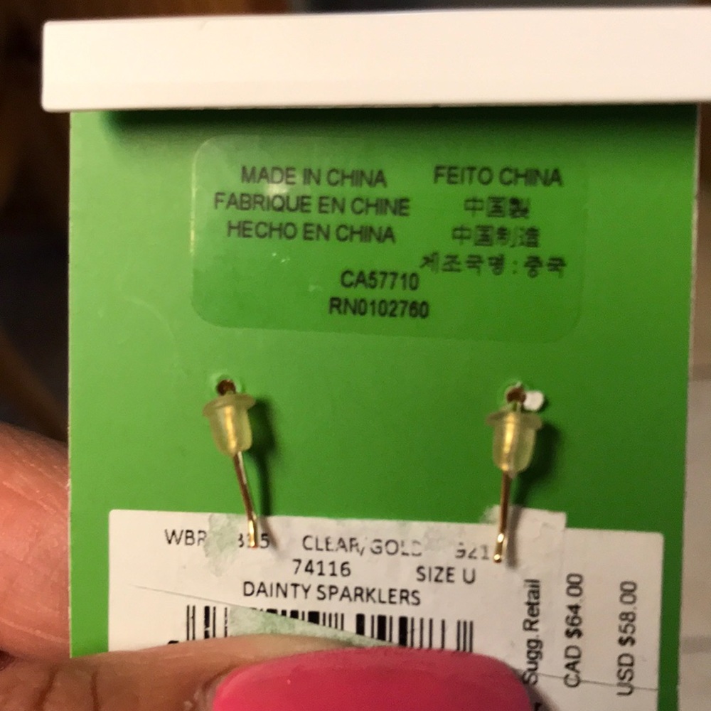 NWT Authentic Kate Spade Earrings ♠️ - Picture 2 of 3